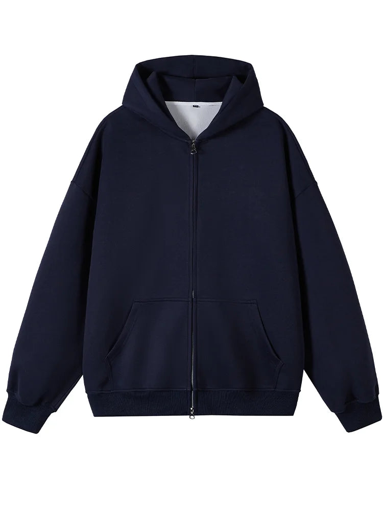 Classic Zip-up Hooded Sweatshirt