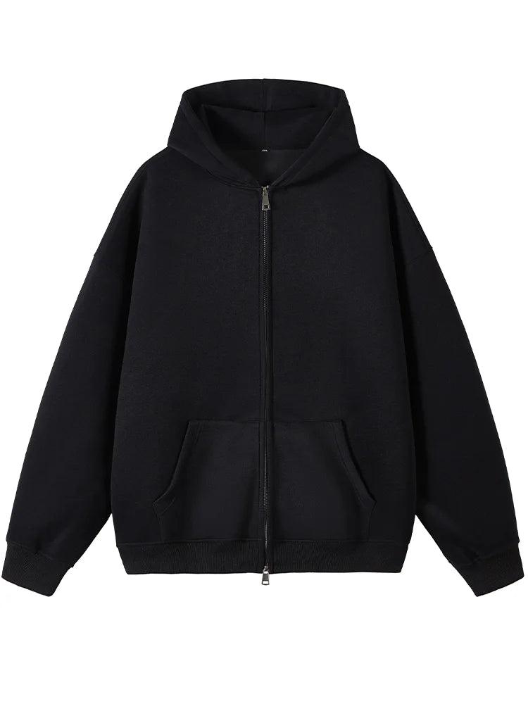 Classic Zip-up Hooded Sweatshirt