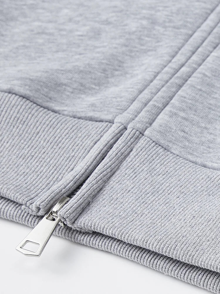 Classic Zip-up Hooded Sweatshirt