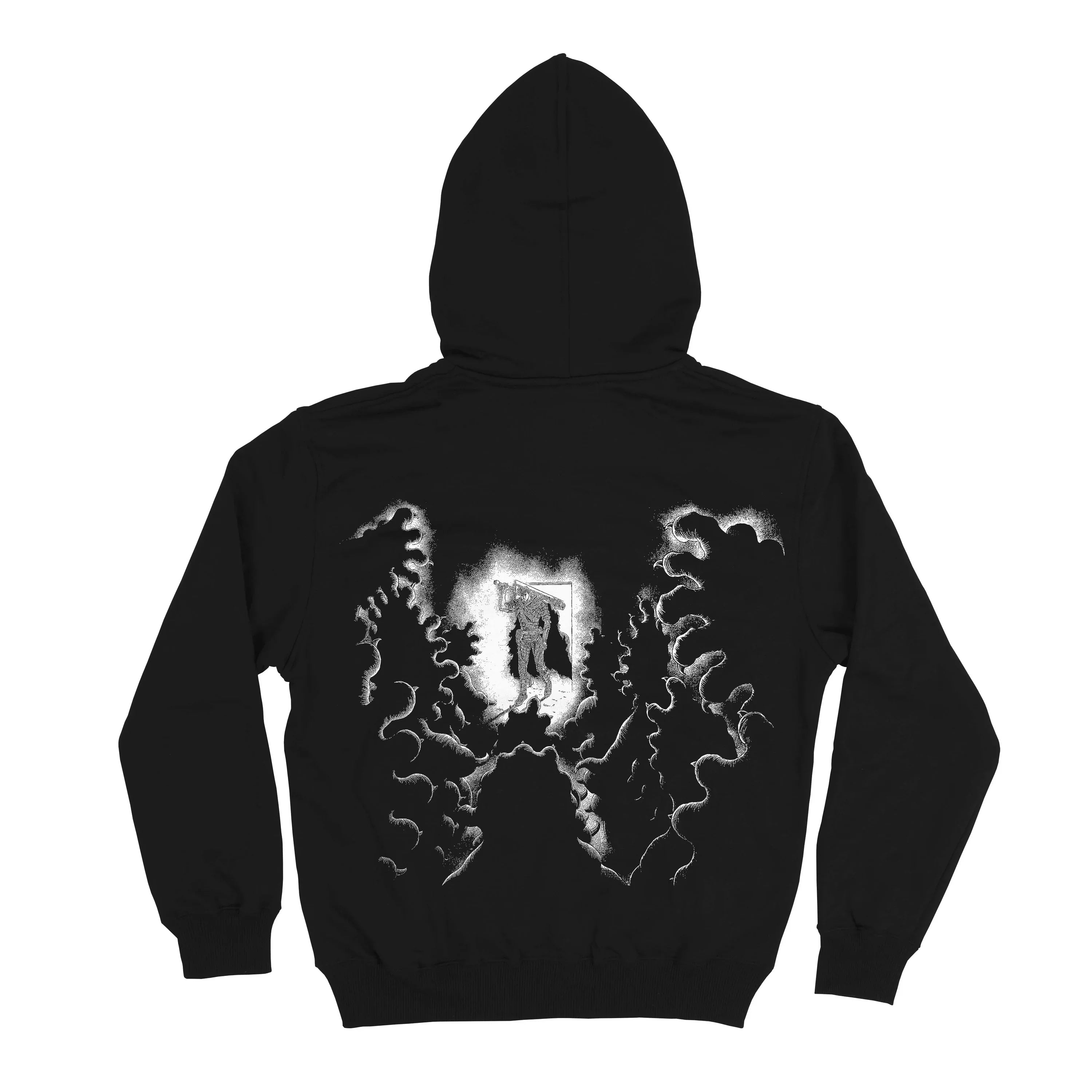 Y2K Classic Loose Bizarre Gothic Pattern Hoodie