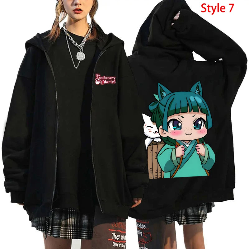 Anime Printed Hoodie