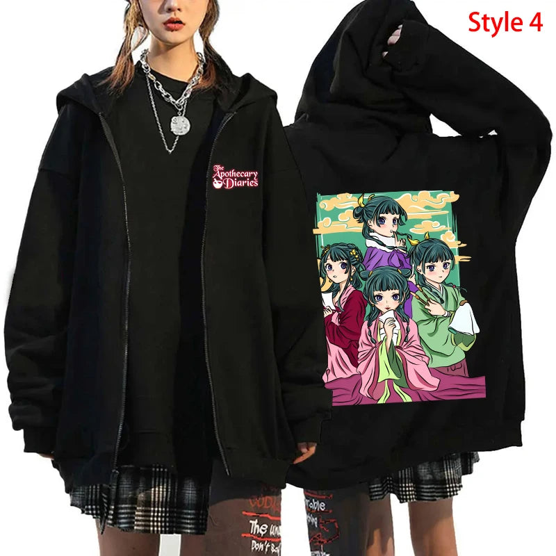 Anime Printed Hoodie