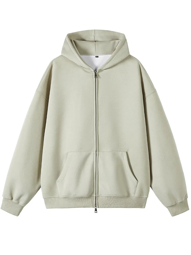 Classic Zip-up Hooded Sweatshirt