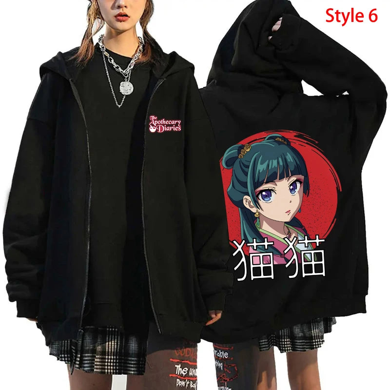 Anime Printed Hoodie